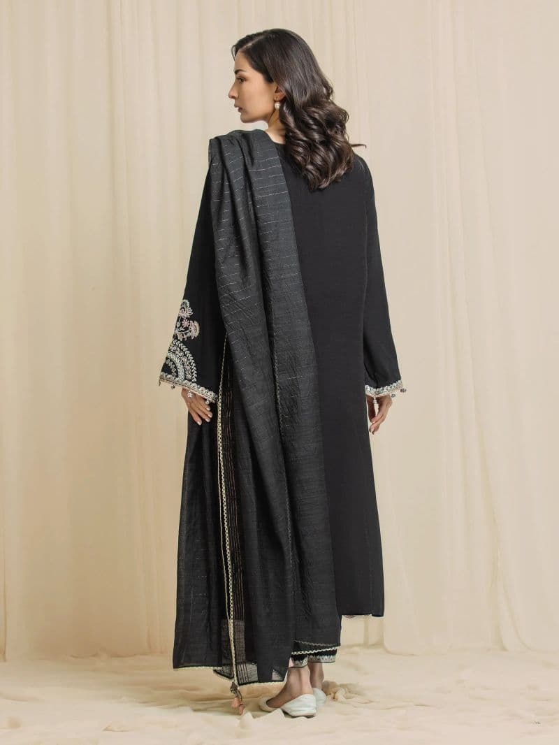 Embroidered Karandi Suit - EWU6V22-32094-3P thumbnail