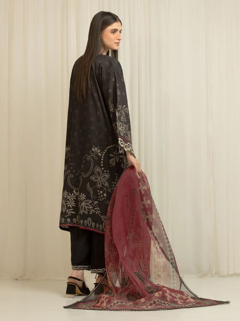 Embroidered Silk Suit - EWU6V16-33535-3P