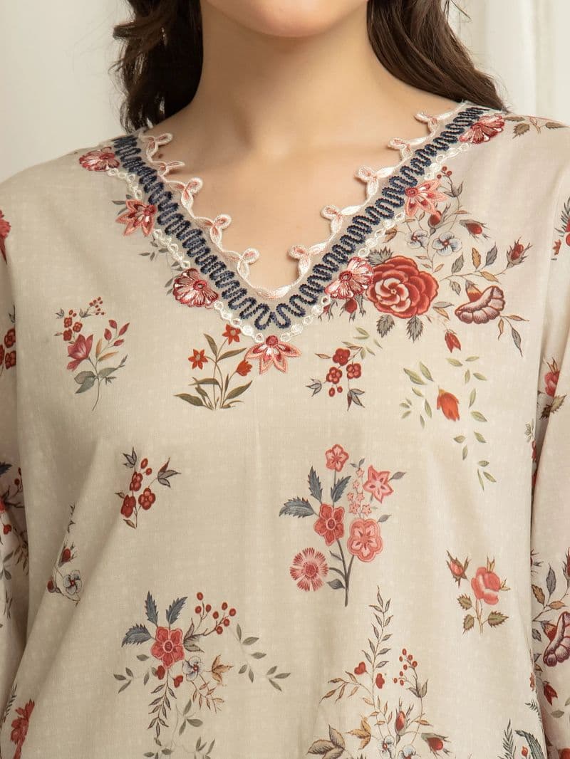 Embroidered Lawn Suit - EWU6V1-33012-3P thumbnail