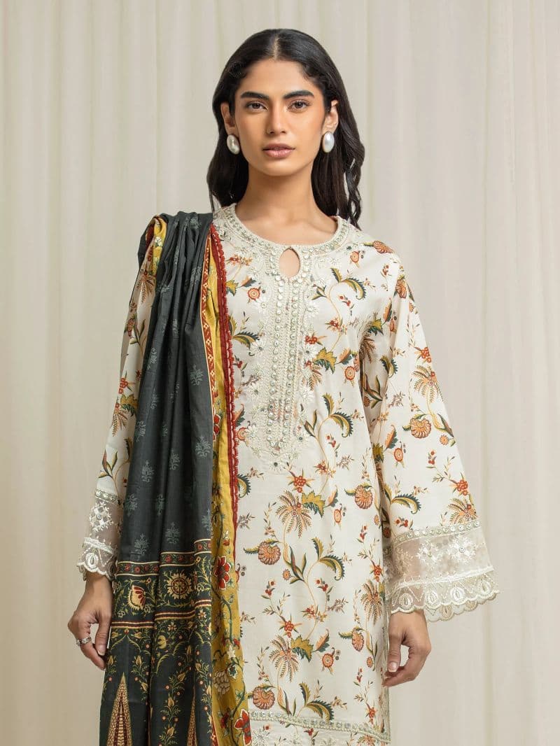 Embroidered Lawn Suit - EWU6V1-33022-3P thumbnail