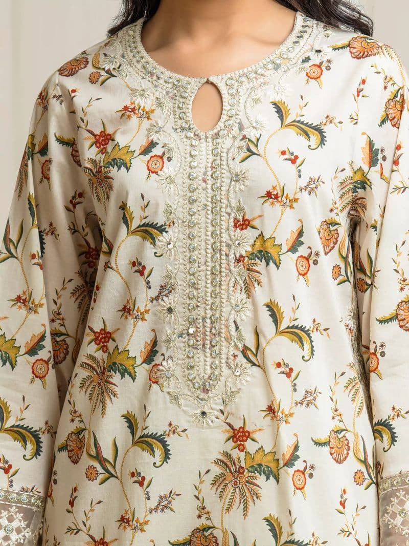 Embroidered Lawn Suit - EWU6V1-33022-3P thumbnail