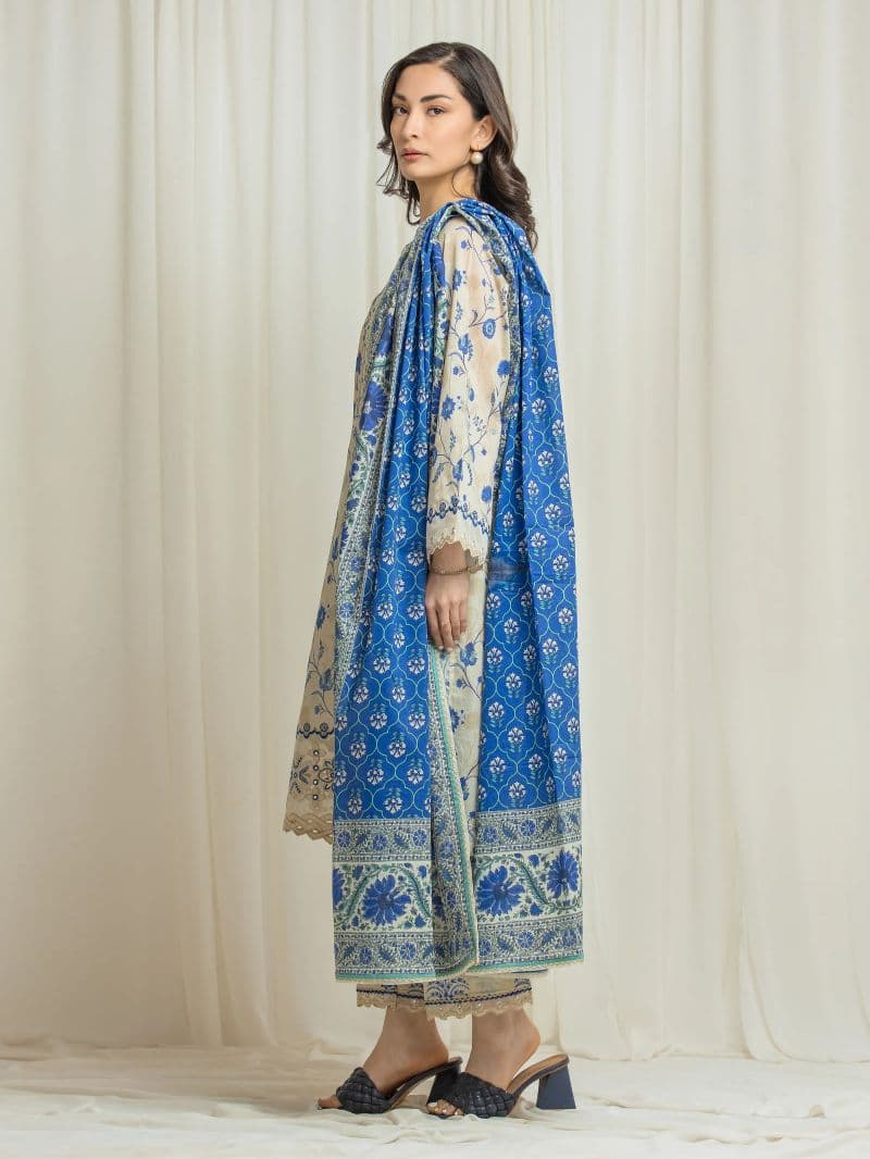 Embroidered Lawn Suit - EWU6V1-33008-3P thumbnail
