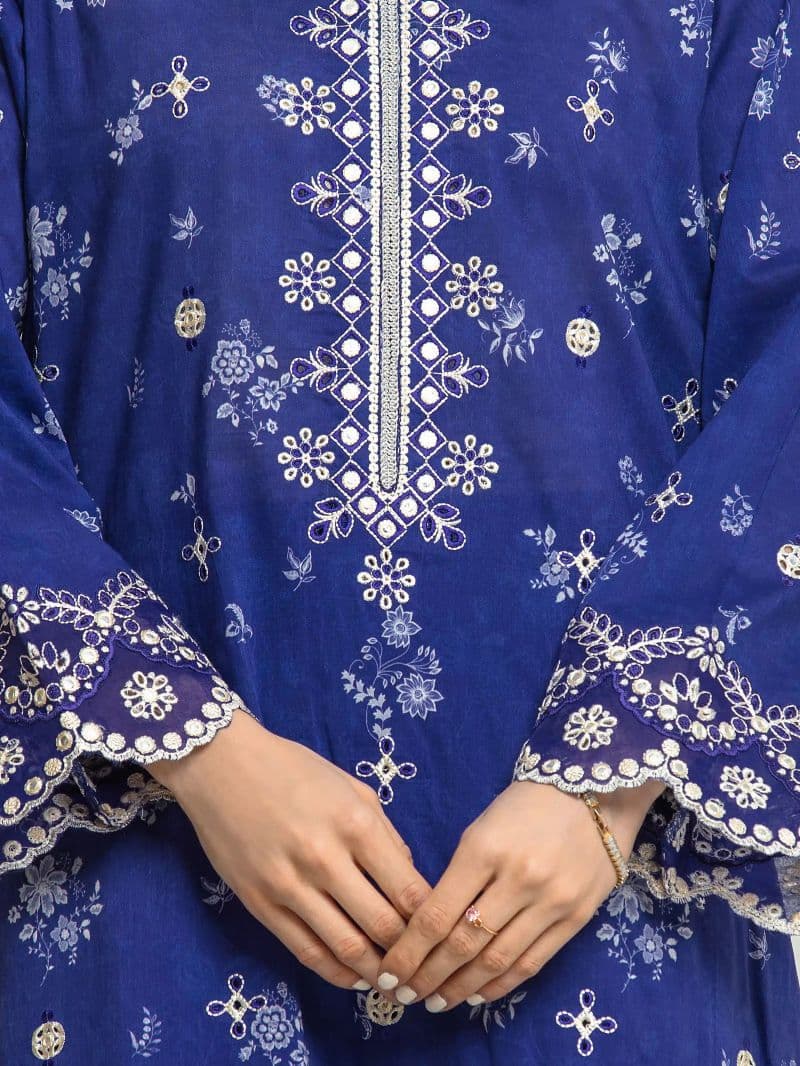 Embroidered Lawn Suit - EWU6V1-33024-3P thumbnail