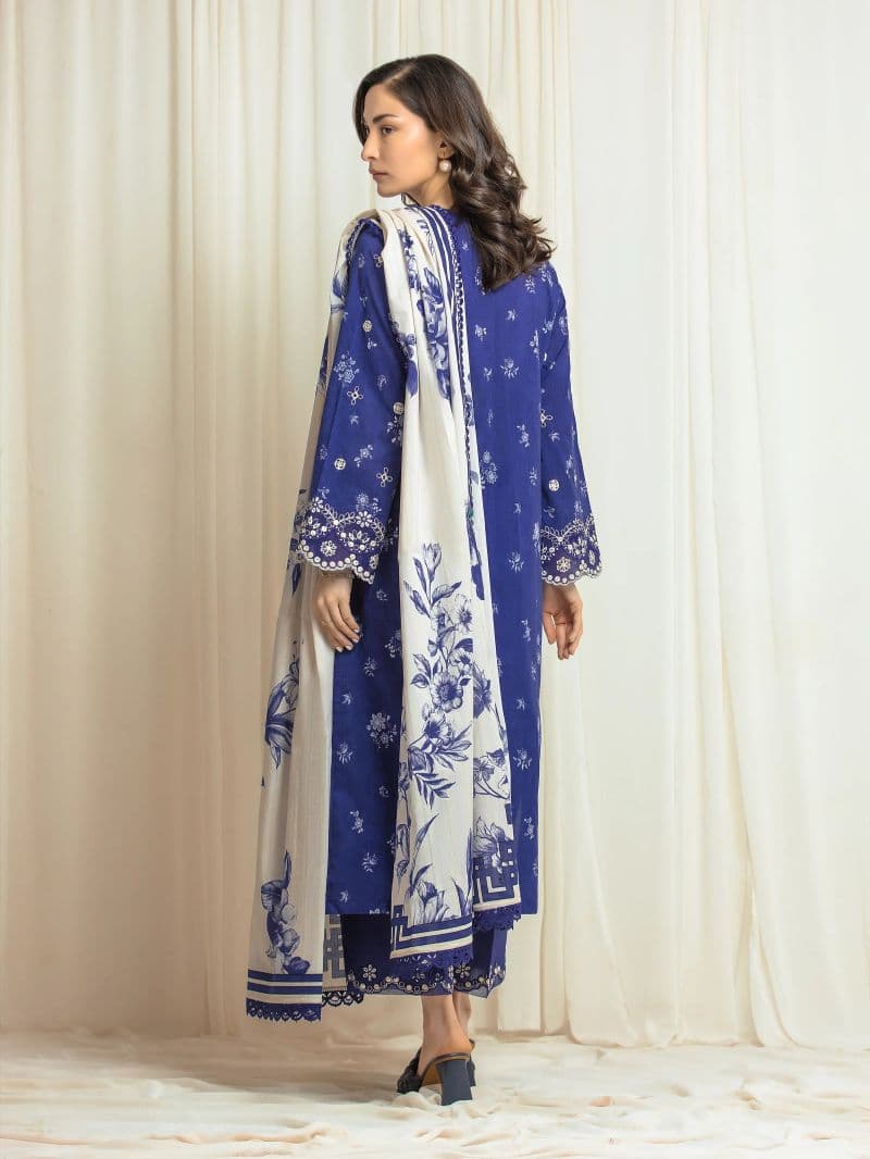 Embroidered Lawn Suit - EWU6V1-33024-3P thumbnail