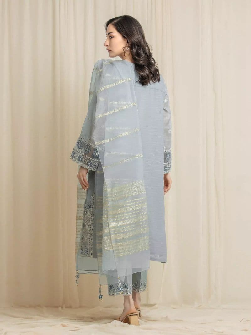 Embroidered Munar Suit - EWU6V21-32061-3P thumbnail