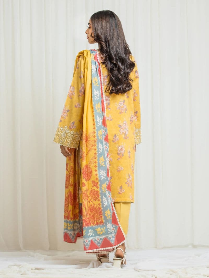 Embroidered Lawn Suit - EWU6V1-33019-3P thumbnail