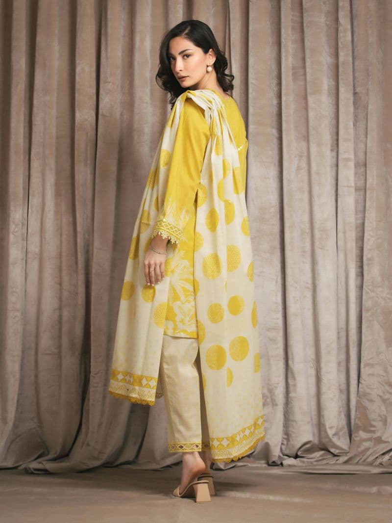 Embroidered Lawn Suit - EWU6V1-33011-3P thumbnail