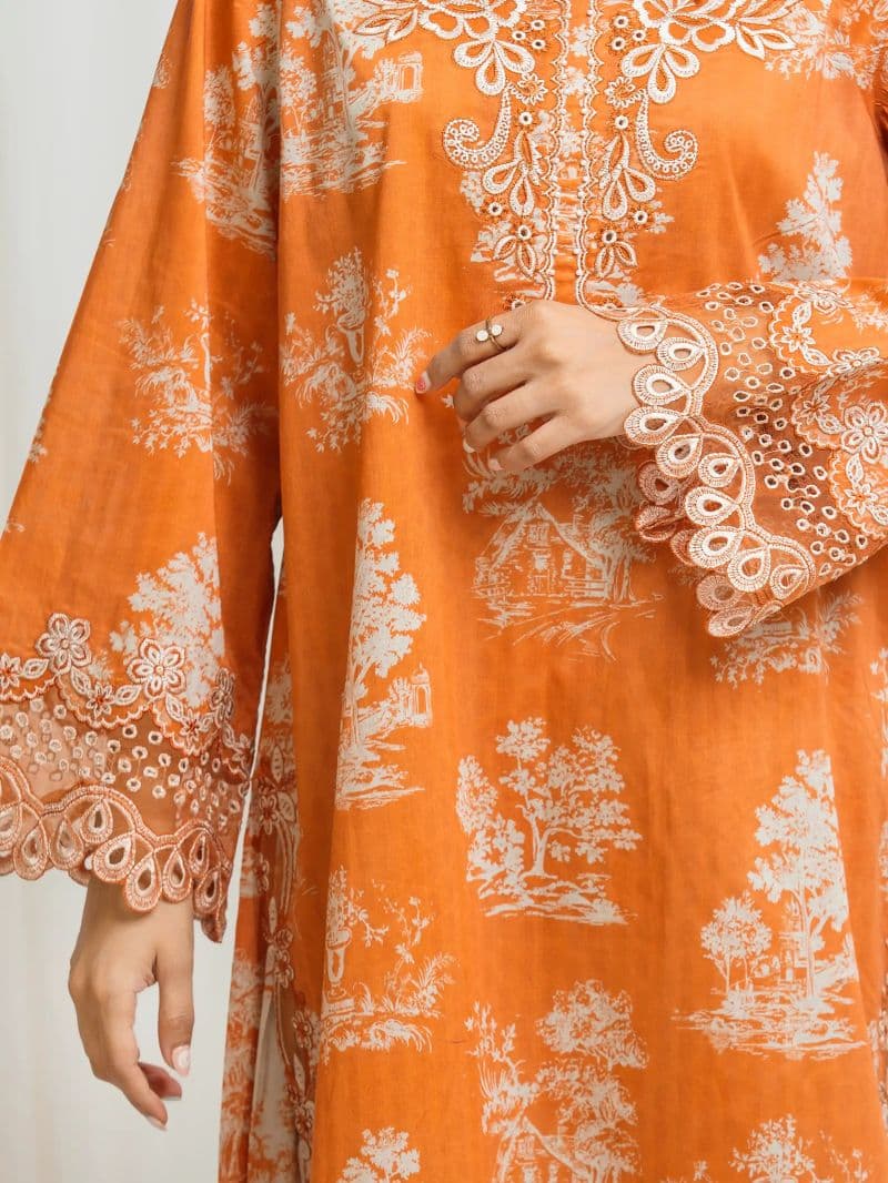 Embroidered Lawn Suit - EWU6V1-33015-3P thumbnail