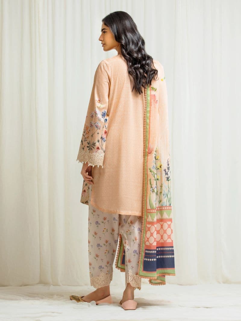 Embroidered Lawn Suit - EWU6V1-33010-3P thumbnail