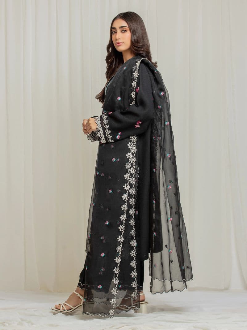 Embroidered Viscose Suit - EWU5V19-32030-3P thumbnail