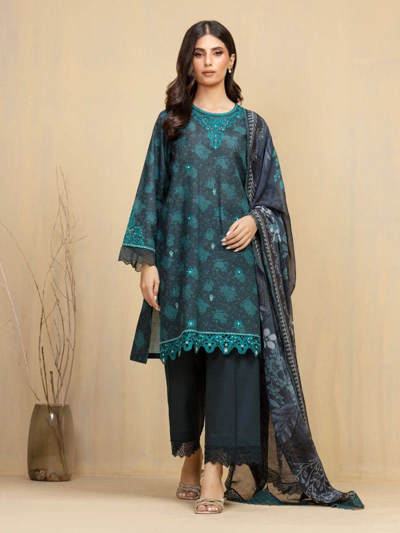 Embroidered Lawn Suit - EWU5V1-31905-3P thumbnail