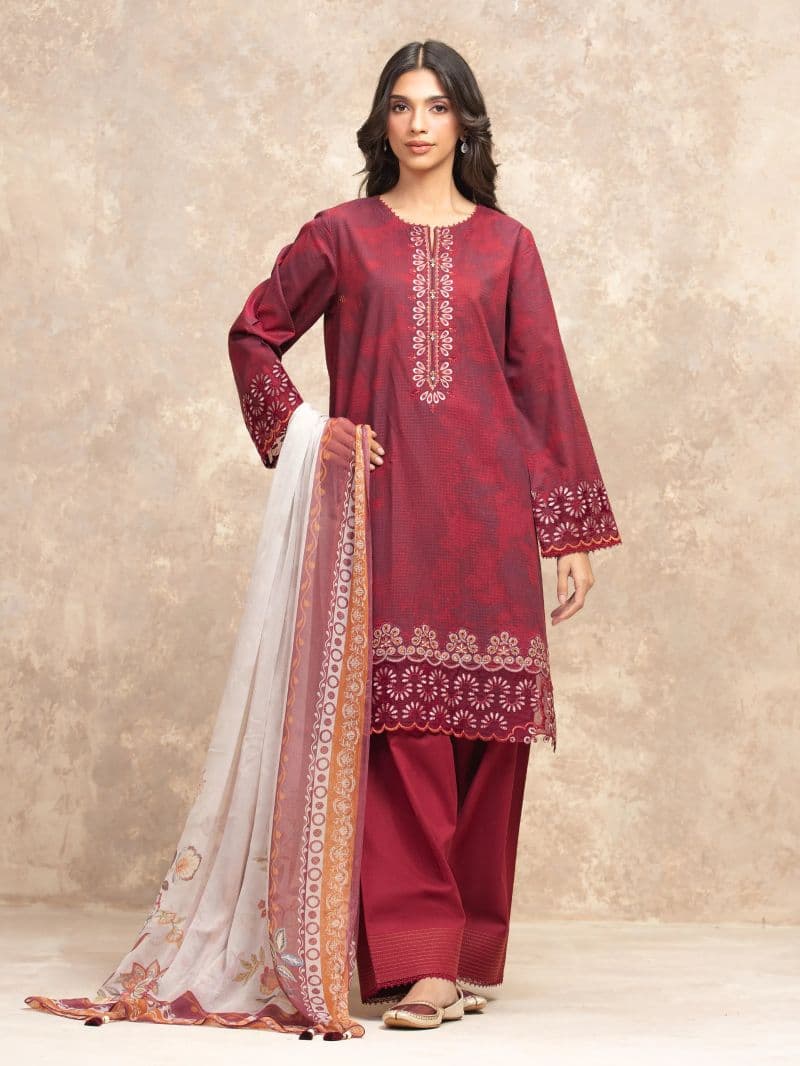Embroidered Lawn Suit - EWU5V1-31904-3P thumbnail