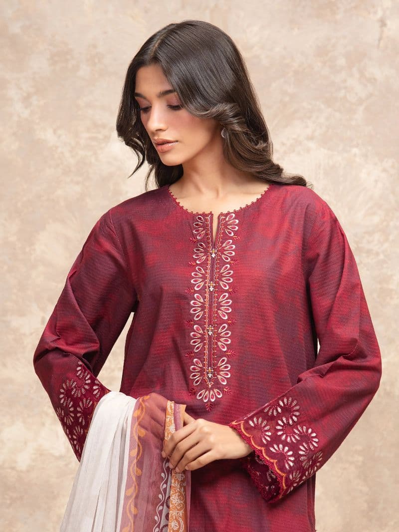 Embroidered Lawn Suit - EWU5V1-31904-3P thumbnail
