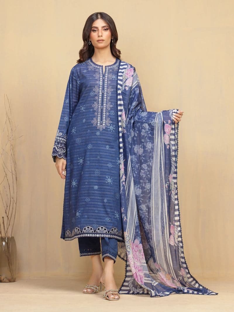 Embroidered Lawn Suit - EWU5V1-31881-3P thumbnail