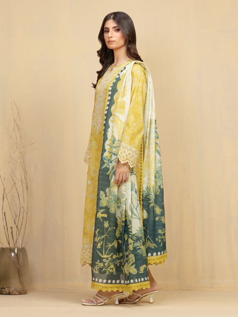 Embroidered Lawn Suit - EWU5V1-31880-3P thumbnail