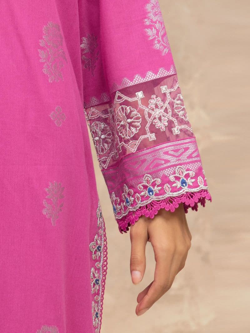 Embroidered Jacquard Suit - EWU5V3-31850-3P thumbnail