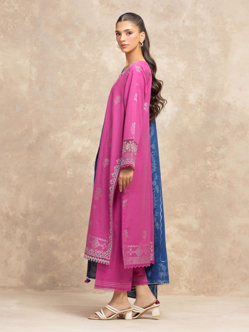 Embroidered Jacquard Suit - EWU5V3-31850-3P thumbnail
