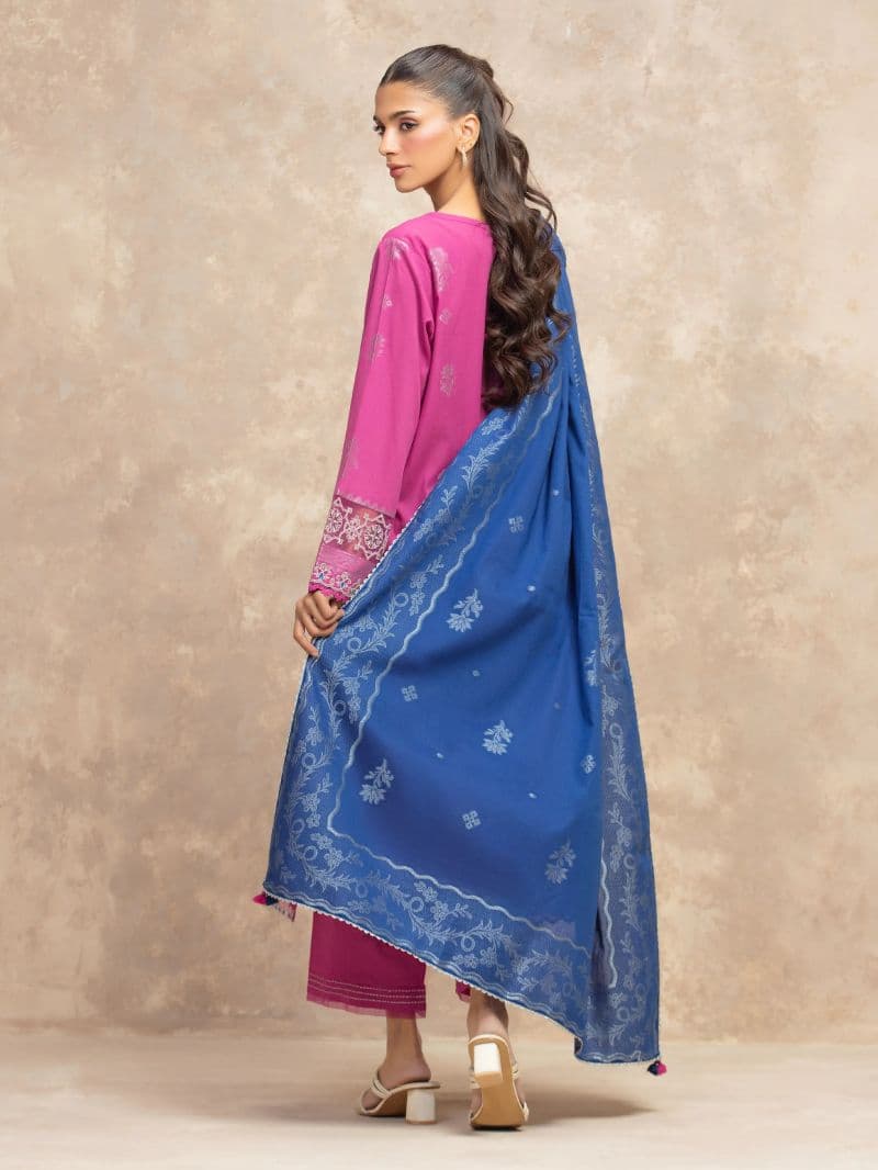 Embroidered Jacquard Suit - EWU5V3-31850-3P thumbnail