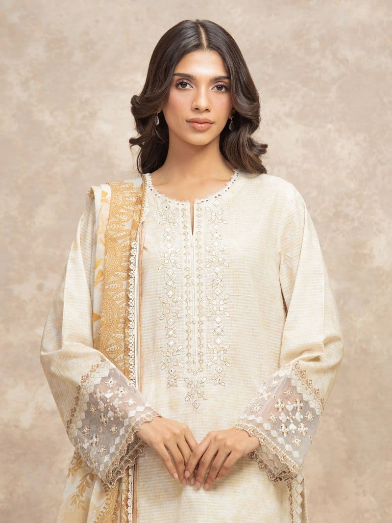 Embroidered Lawn Suit - EWU5V1-31903-3P thumbnail