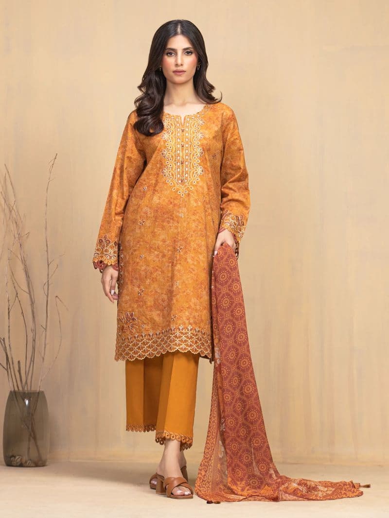 Embroidered Lawn Suit - EWU5V1-31902-3P thumbnail