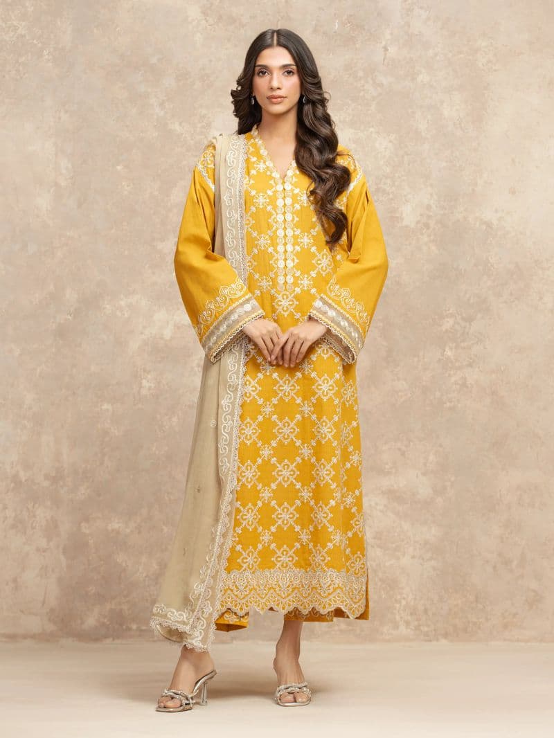 Embroidered Lawn Suit - EWU5V1-31707-3P thumbnail