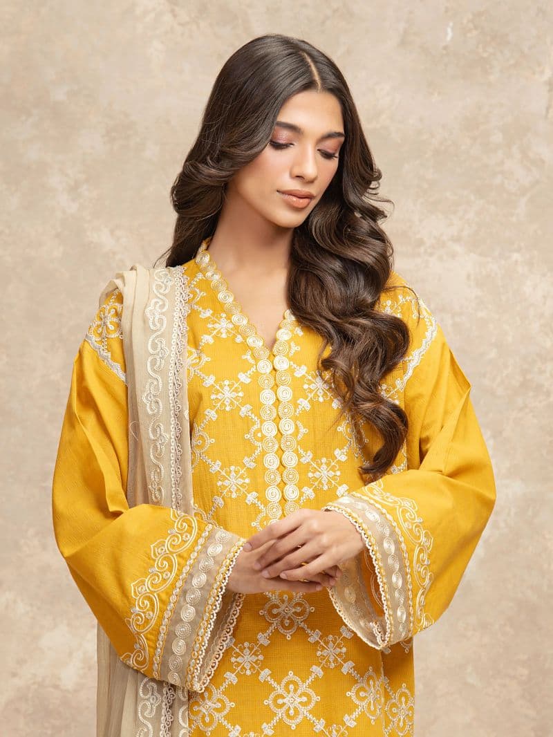 Embroidered Lawn Suit - EWU5V1-31707-3P thumbnail