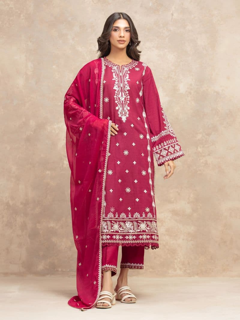 Embroidered Lawn Suit - EWU5V1-31706-3P thumbnail