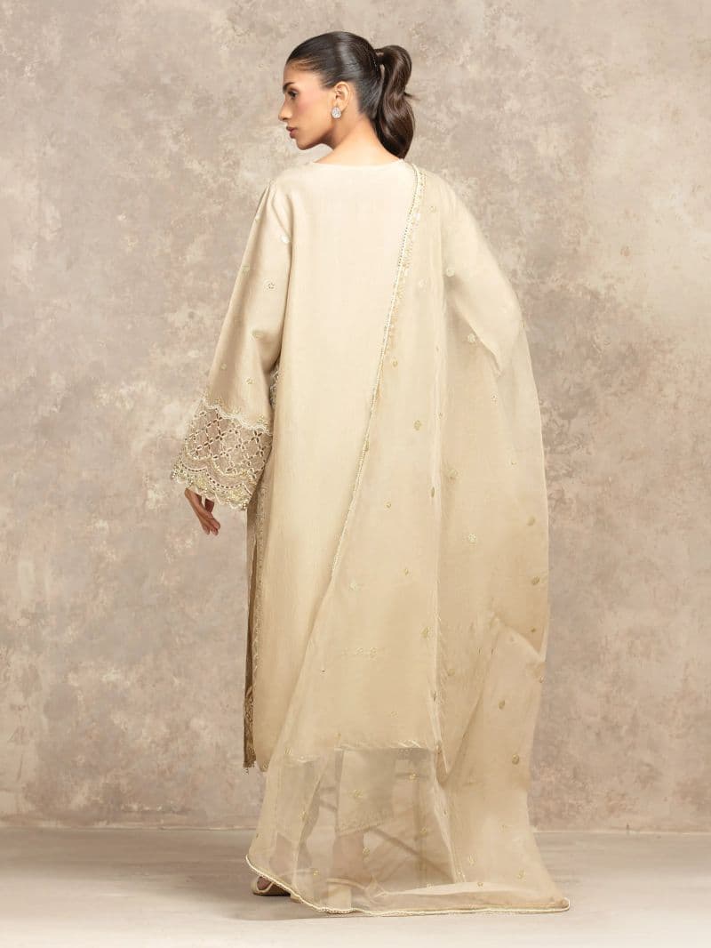 Embroidered Viscose Suit - EWU5V19-32046-3P