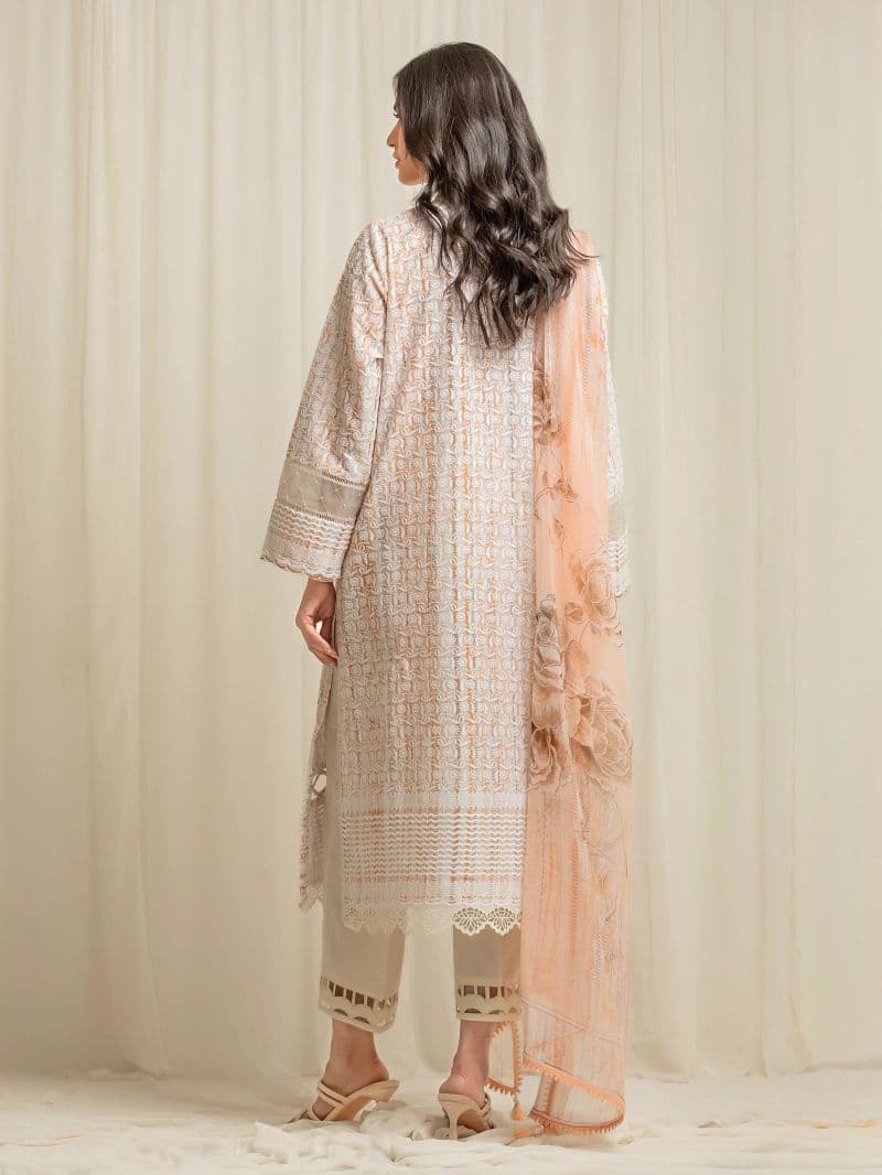 Embroidered Cambric Suit - EWU6V2-33511-3P thumbnail
