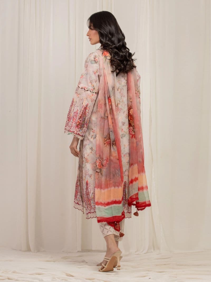 Embroidered Cambric Suit - EWU6V2-33510-3P thumbnail