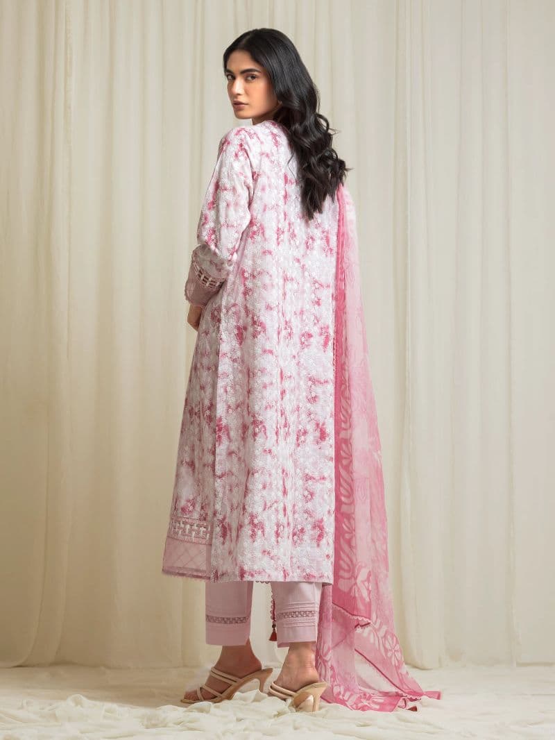 Embroidered Cambric Suit - EWU6V2-33504-3P thumbnail