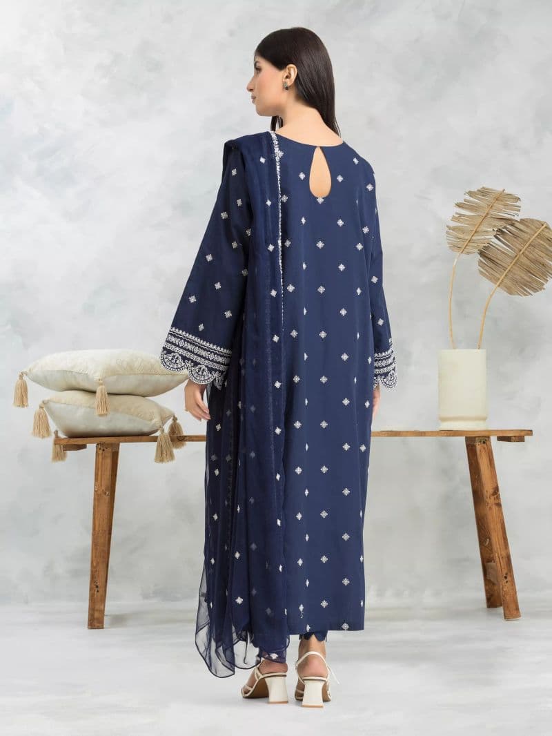 Embroidered Cambric Suit - EWU24V2-30145-3P