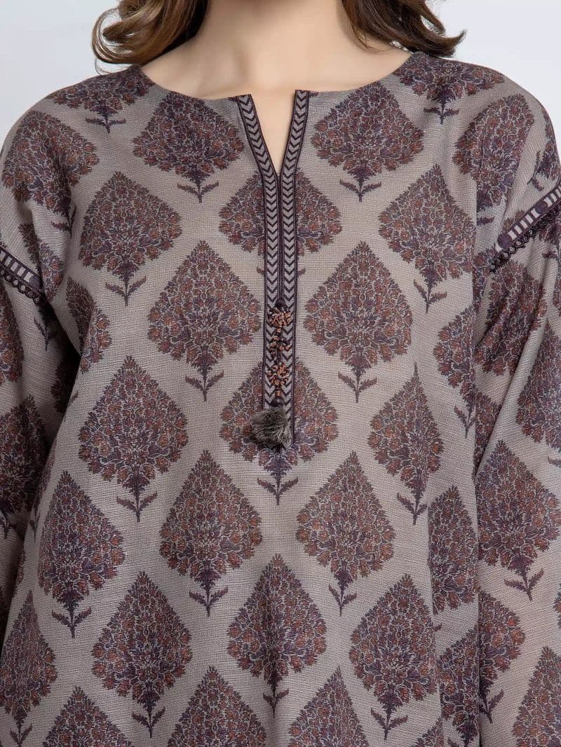 Printed Khaddar Suit - EWU6A3-37178-3P thumbnail