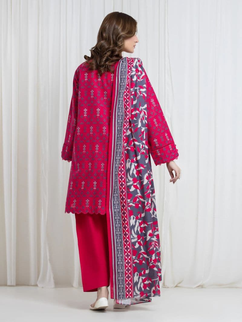 Printed Khaddar Suit - EWU6A3-37096-3P