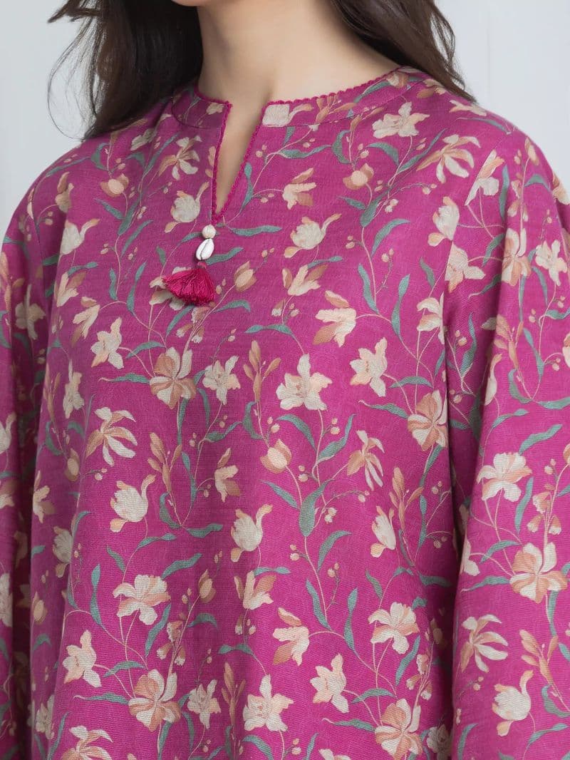 Printed Khaddar Suit - EWU6A3-37052-3P
