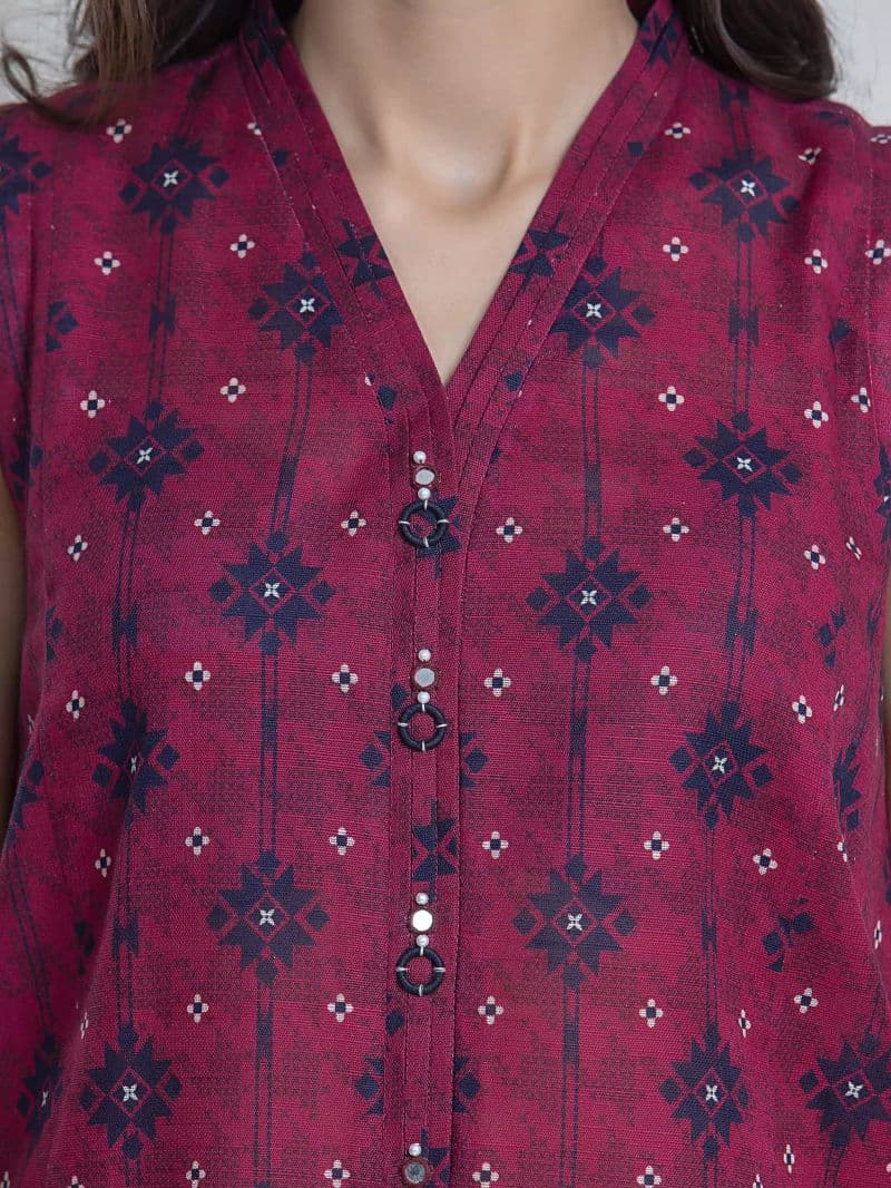 Printed Khaddar Suit - EWU6A3-37133-3P