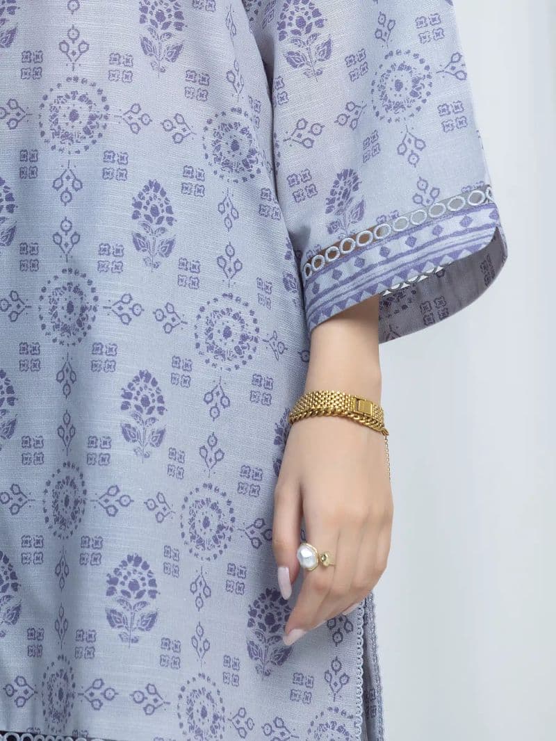 Printed Khaddar Suit - EWU6A3-37203-3P