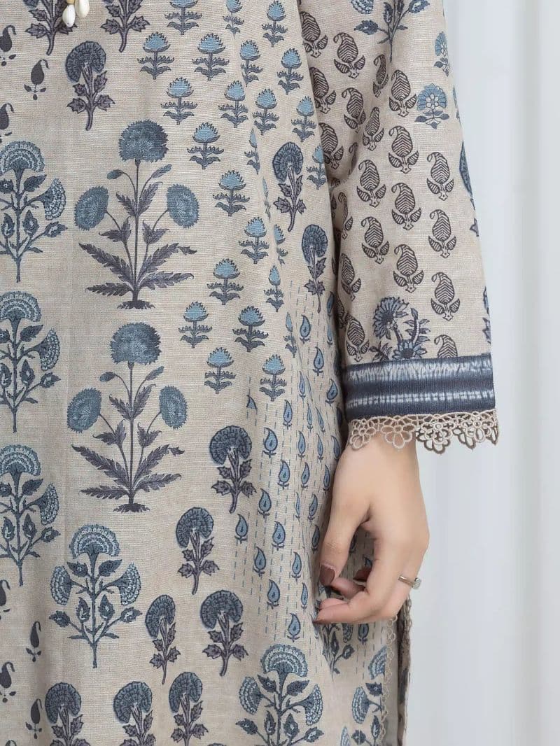 Printed Khaddar Suit - EWU6A3-37108-3P thumbnail