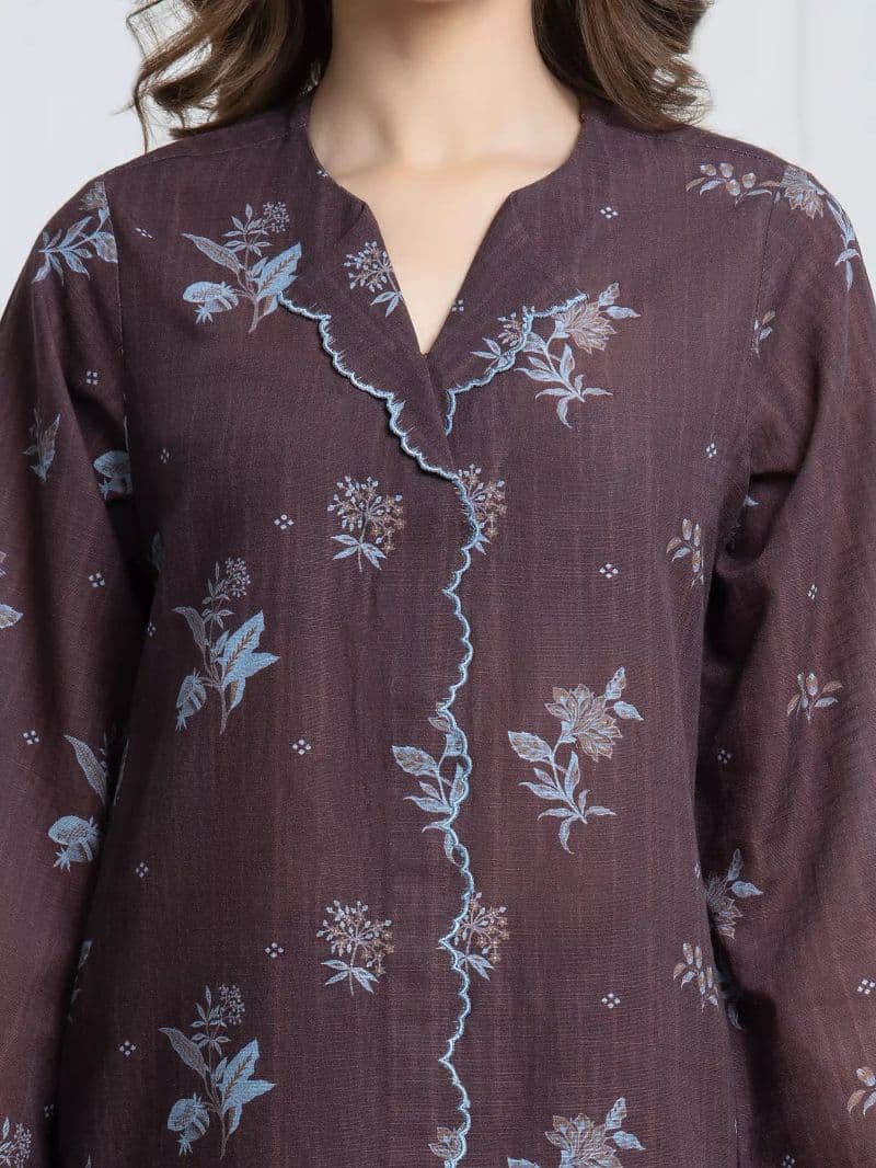 Printed Khaddar Suit - EWU6A3-37091-3P thumbnail