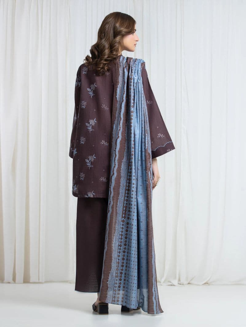 Printed Khaddar Suit - EWU6A3-37091-3P thumbnail