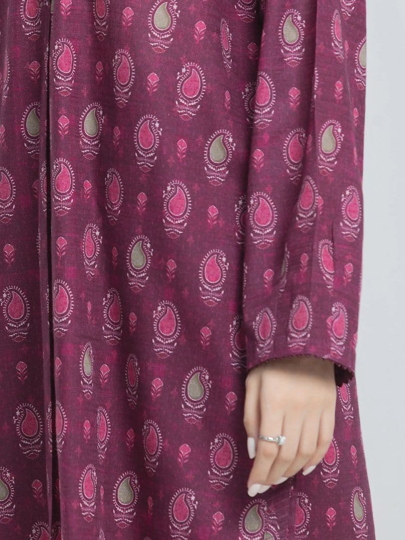 Printed Khaddar Suit - EWU6A3-37064-3P