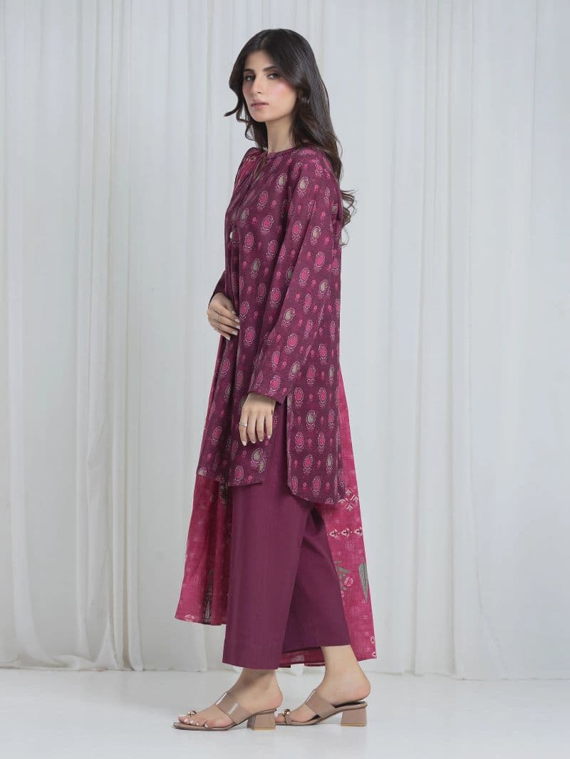 Printed Khaddar Suit - EWU6A3-37064-3P