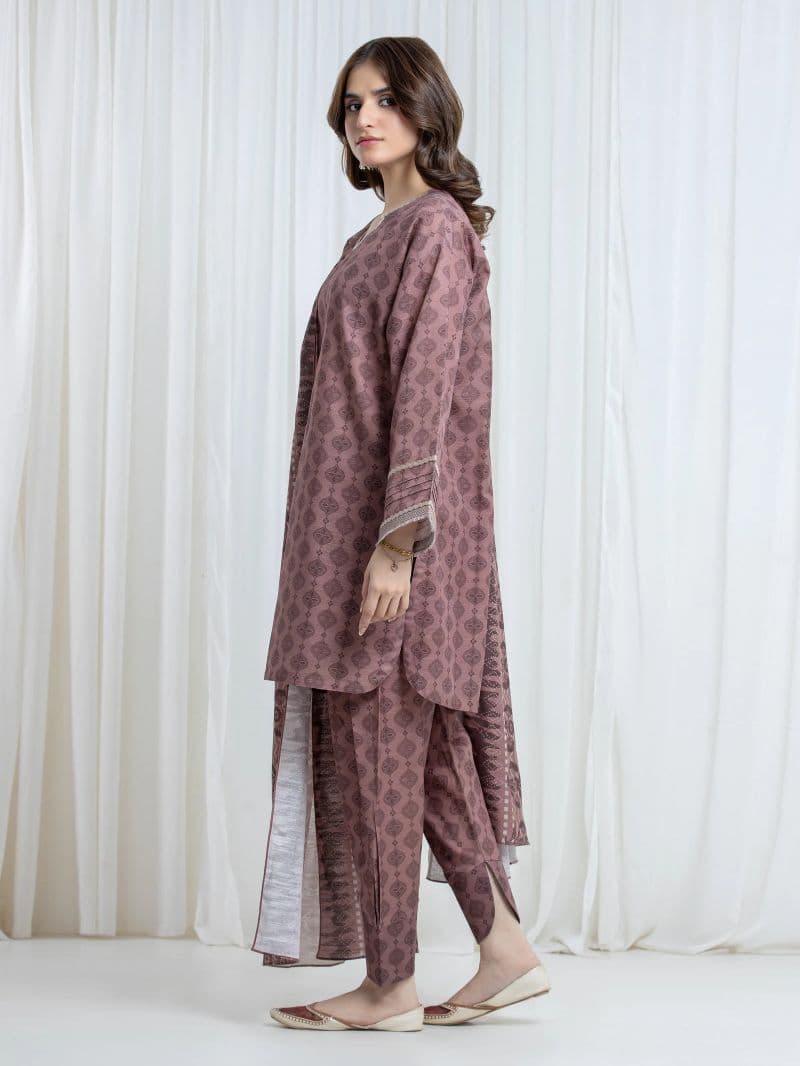 Printed Khaddar Suit - EWU6A3-37172-3P