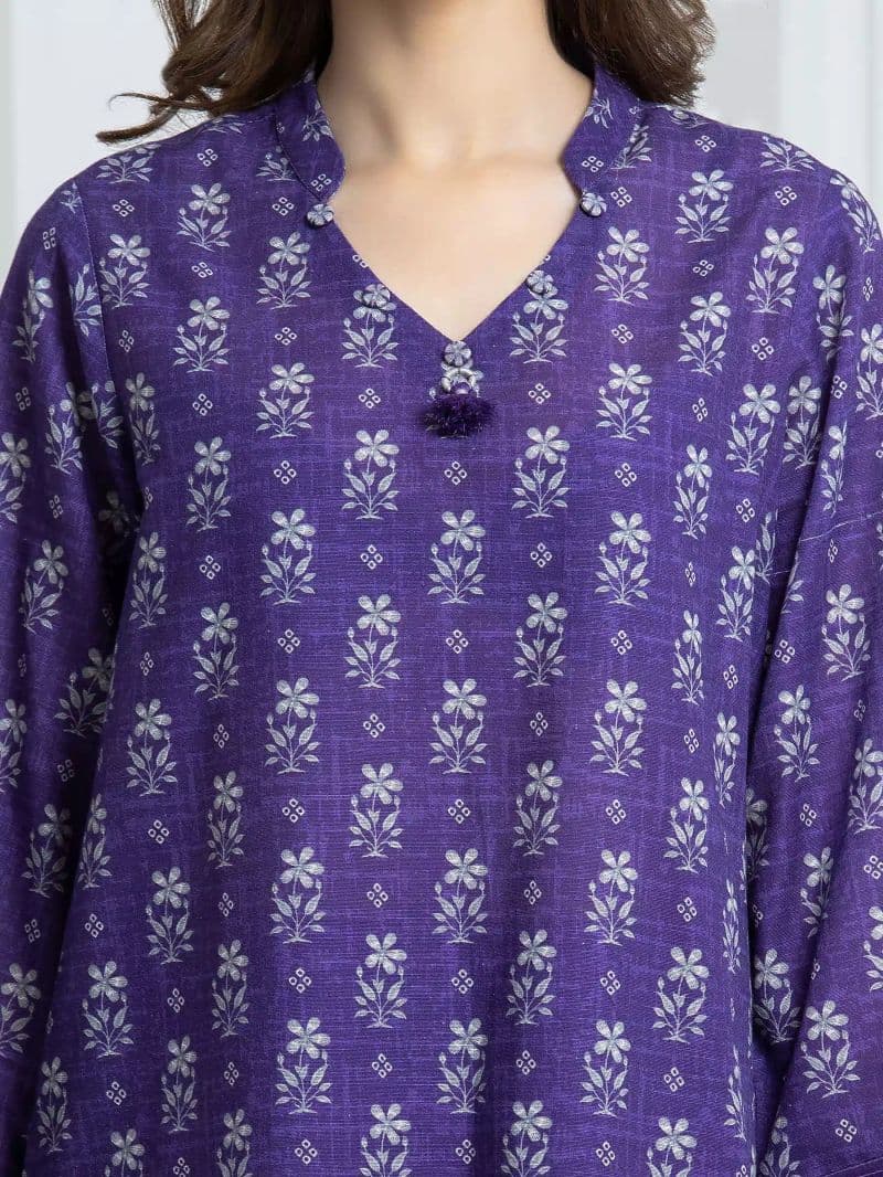 Printed Khaddar Suit - EWU6A3-37100-3P thumbnail