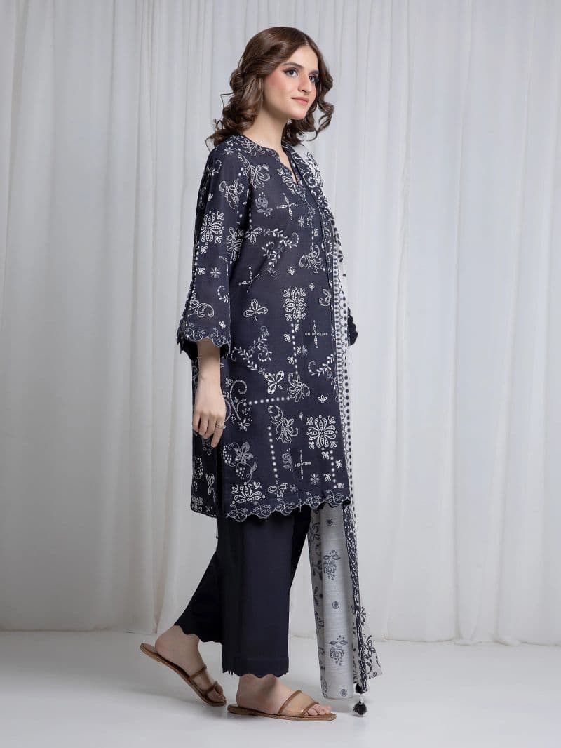 Printed Khaddar Suit - EWU6A3-37042-3P thumbnail