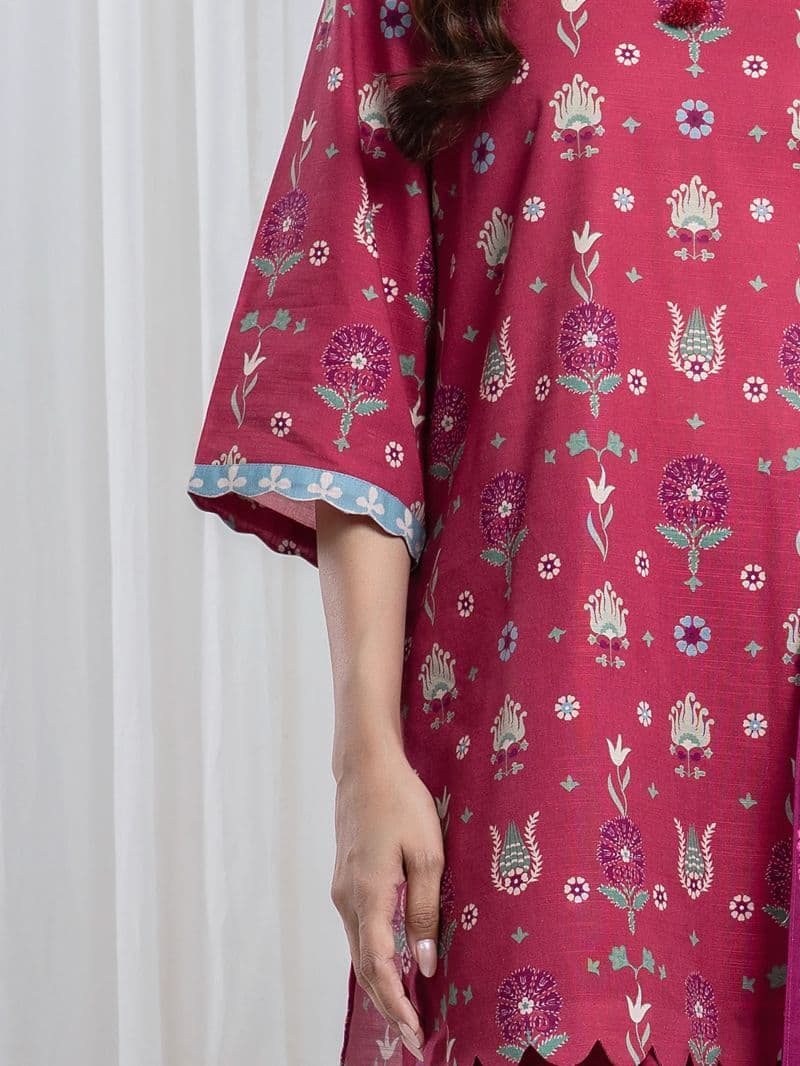 Printed Khaddar Suit - EWU6A3-37086-3P