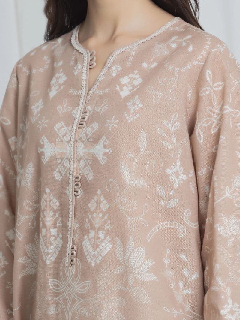 Printed Khaddar Suit - EWU6A3-37072-3P thumbnail