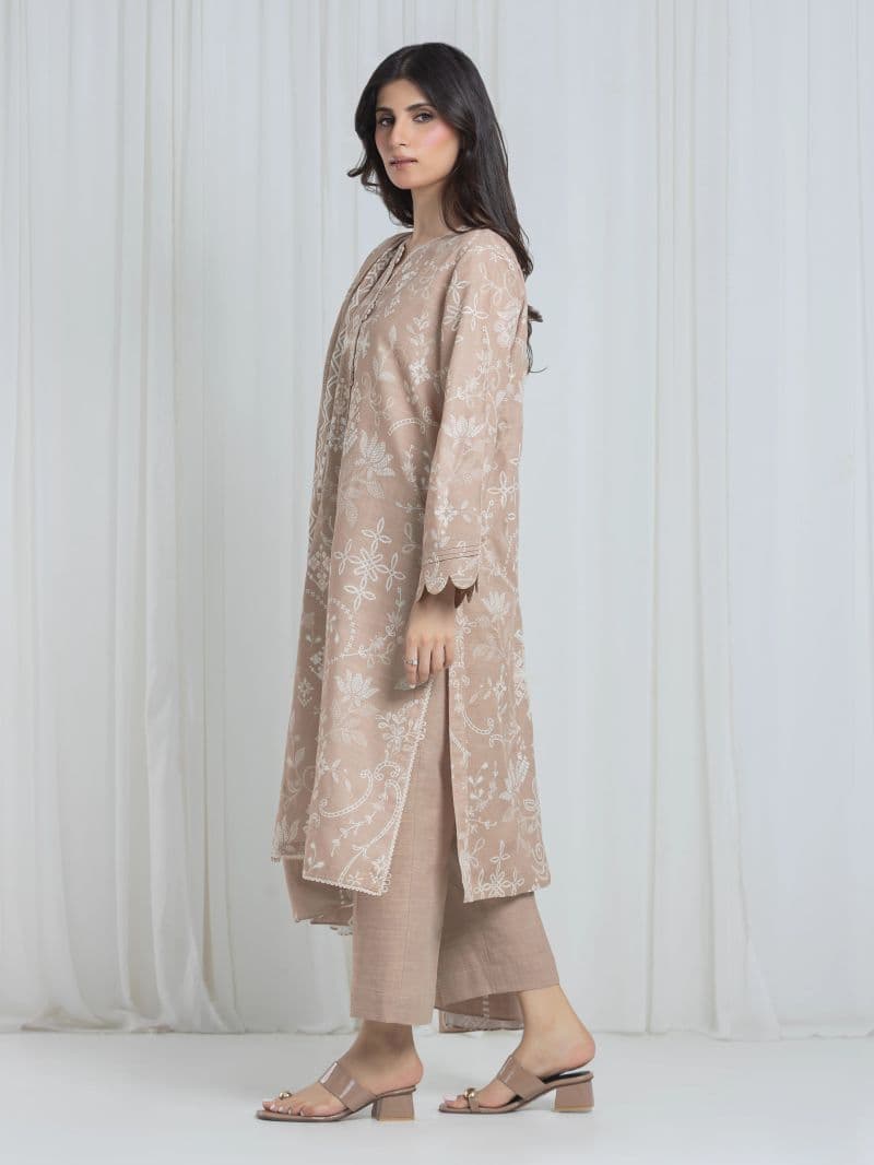 Printed Khaddar Suit - EWU6A3-37072-3P thumbnail
