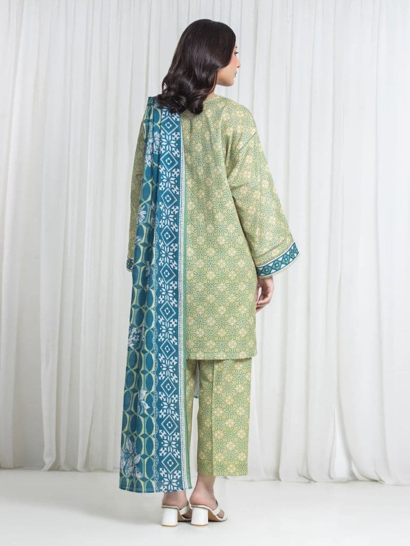 Printed Khaddar Suit - EWU6A3-37185-3P
