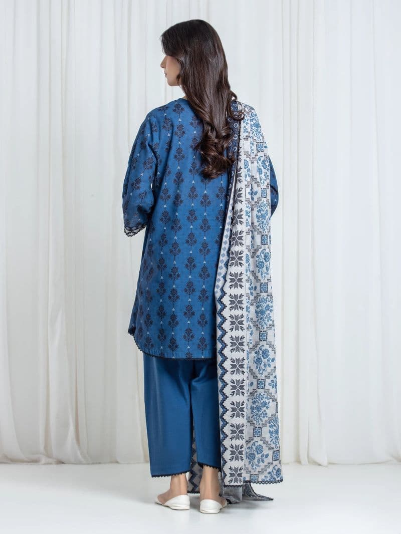 Printed Khaddar Suit - EWU6A3-37075-3P